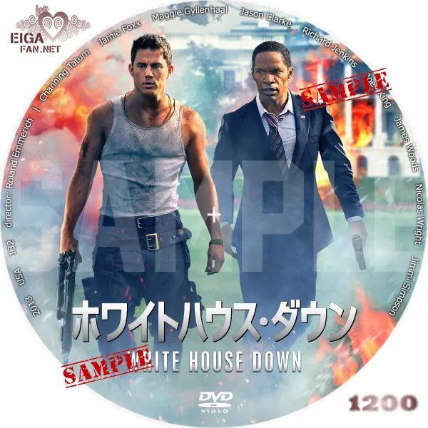 ホワイトハウス・ダウン　DVDラベル