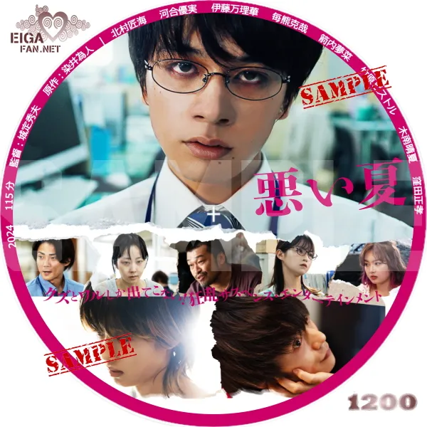悪い夏　DVDラベル
